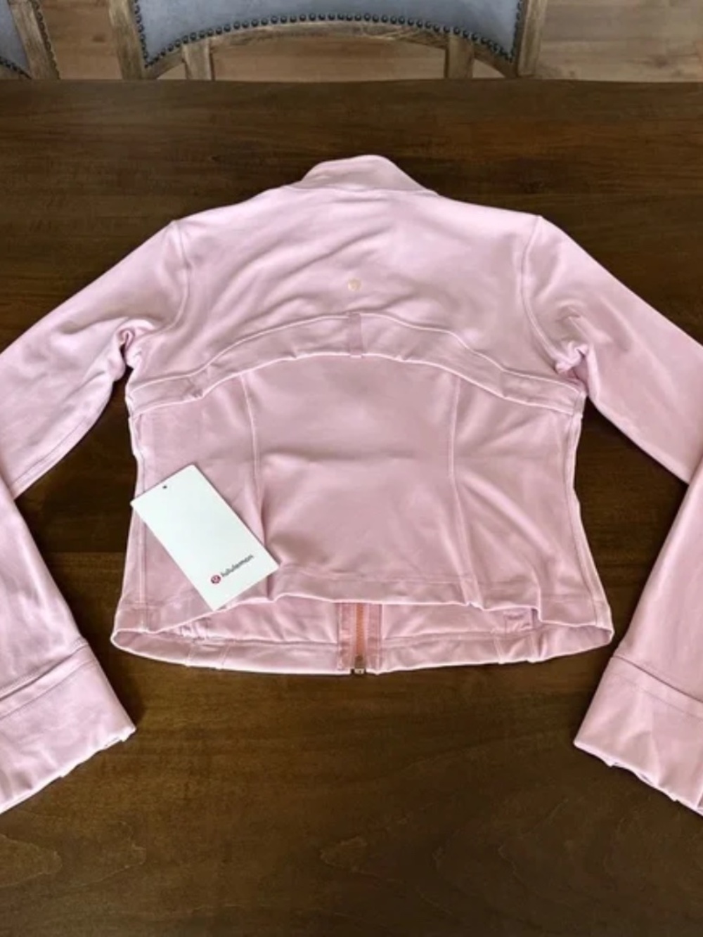 Lululemon Define Nulu Jacket Pink Haze / Rose Gold Cropped Women's Sz 10 NEW - Picture 2 of 4